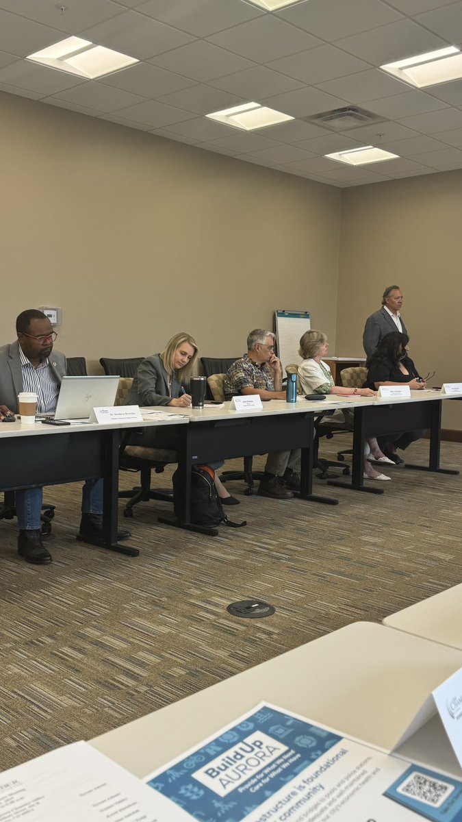 Kicked off the morning at the Aurora Chamber board meeting with local business updates and a great “Build Up Aurora” presentation. Learn more at EngageAurora.org/BuildUpAurora. Thanks to <a href="/AuroraChamber/">AuroraChamber</a> for insightful meeting,