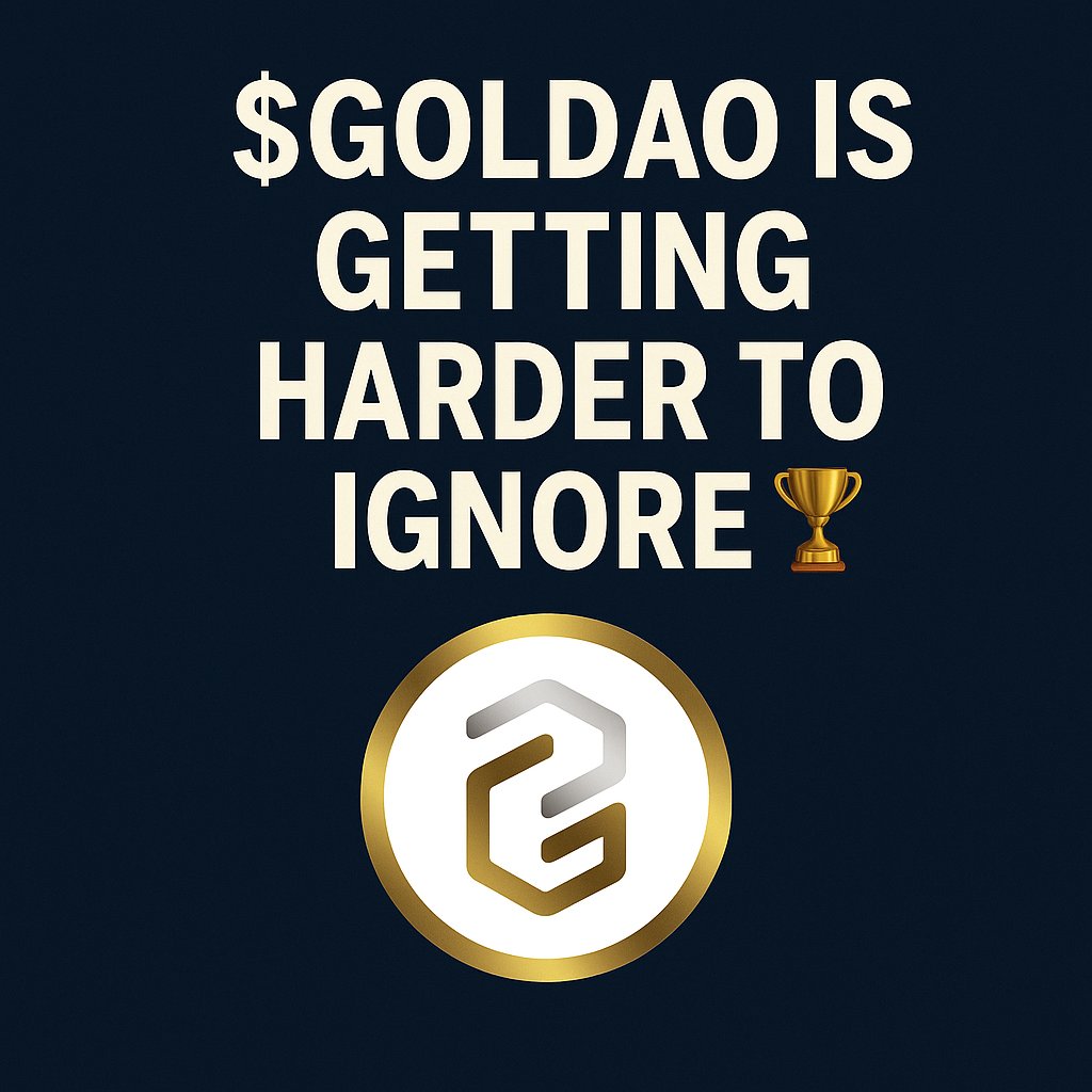 $GOLDAO’s getting harder to ignore. 🏆 

The only DAO controlled gold token out there 🤩

What are you waiting for anon?
$GLDT #ICP #DigitalGold #RWA