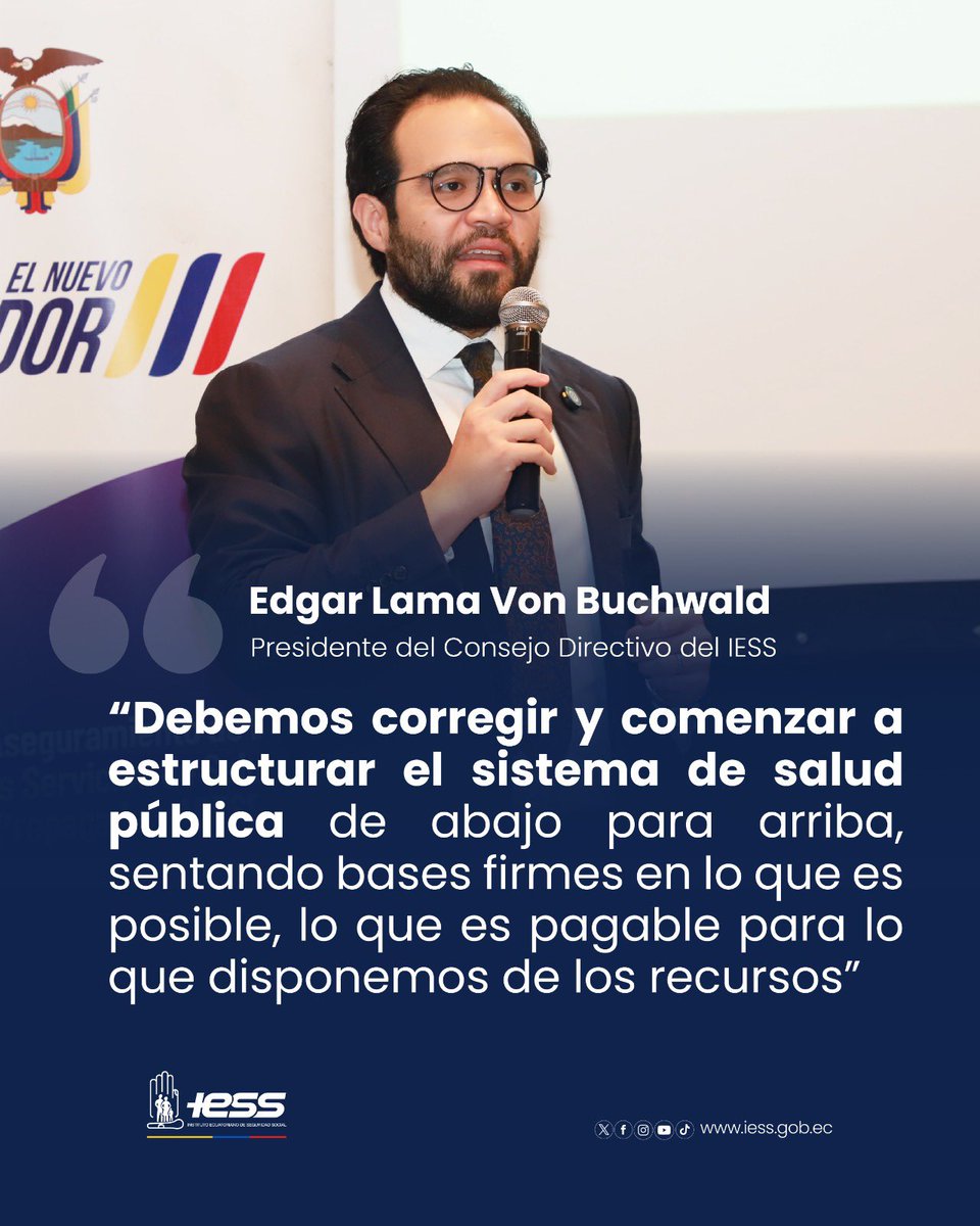 #IESSteInforma | El Sistema Nacional de Salud se fortalece si todos los subsistemas trabajan coordinados🤝🏻 y con objetivos comunes, como en este caso la salud materna y neonatal🤱🏻, afirmó <a href="/Edgarjoselama/">Edgar José Lama</a>, presidente del Consejo Directivo del <a href="/IESSec/">IESS</a>.