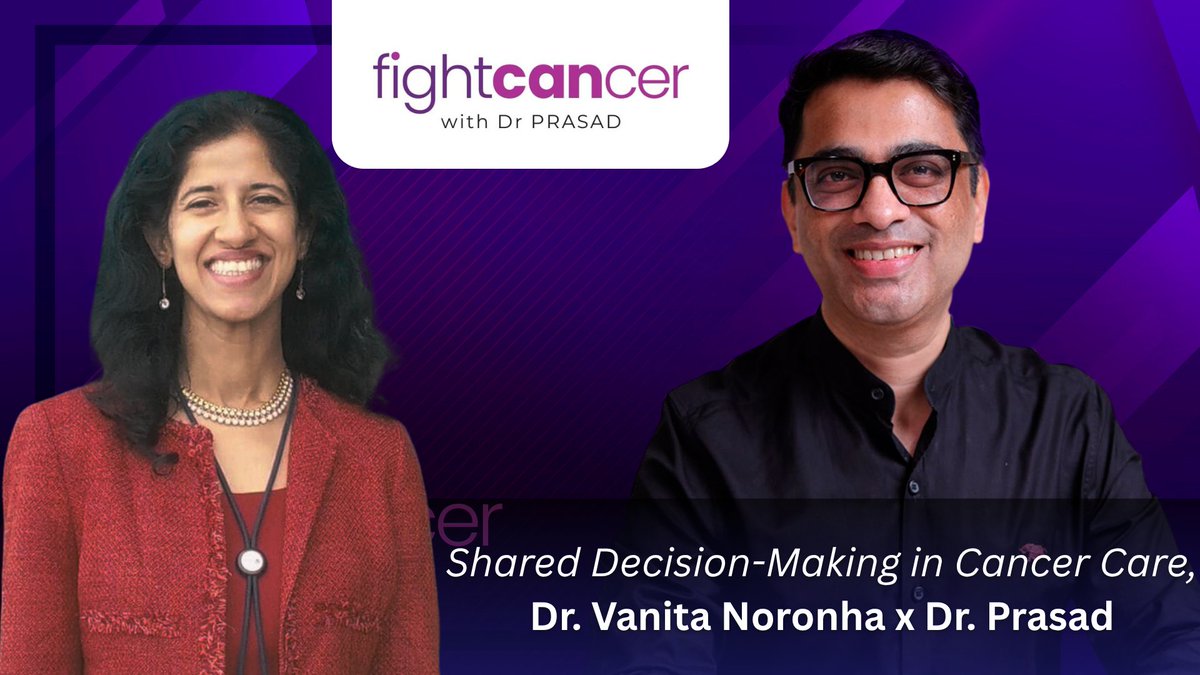 drprasadraj's tweet photo. In this episode of Fight Cancer with Dr. Prasad, India’s top Geriatric Oncologist Dr. @VanitaNoronha  joins us
YouTube: https://t.co/i0NwpoIepL

#DrPrasadPodcast #FightCancerWithDrPrasad #SharedDecisionMaking #GeriatricOncology #CancerCare #drvanitanoronha #OncologistIndia https://t.co/lkDoQ2wv6P