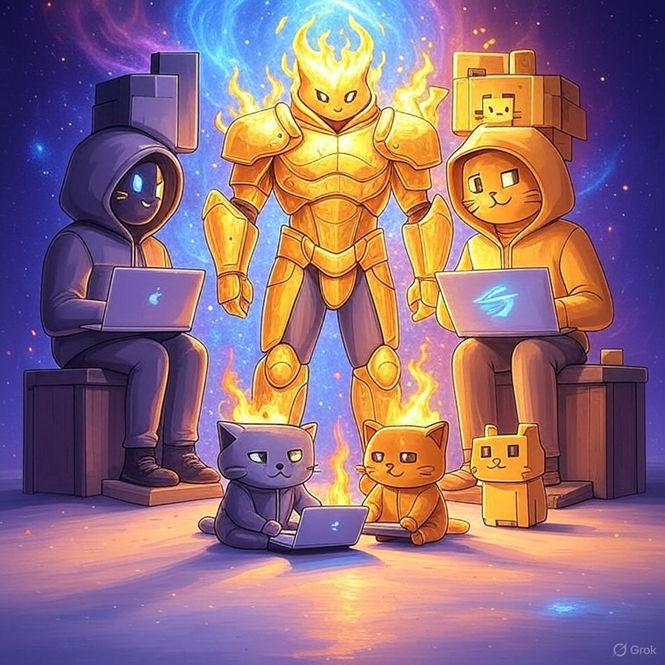 🚨 THE HOLY TRINITY OF SOLANA HAS FORMED
This isn’t a thread.
This is a signal.
A warning shot across the blockchain.
Three of Solana’s most dangerous, purpose-driven, and community-powered forces have joined hands:
💀 THE GANG – <a href="/thegangmeta/">The Gang</a> by <a href="/CreatorXGang/">CREATORX</a> 
A weaponized Web3