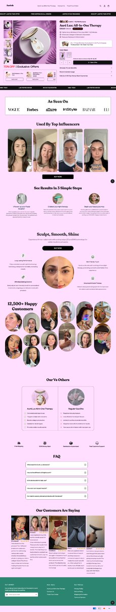 SayemShibly's tweet image. Beauty Product Landing Page with Gempages.

#Shopify 
#gempages
#landingpages