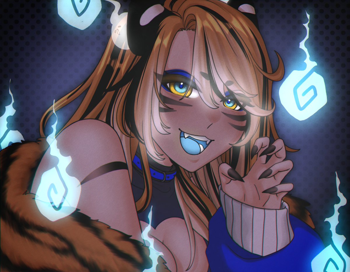 3 pieces to get to know me! 🐯🔥💙