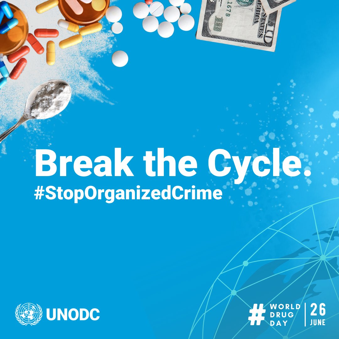 On #WorldDrugDay, let’s break the cycle of organized crime entrenching violence, poverty and drug dependence.

Investing in prevention is how we #StopOrganizedCrime — and build safer, healthier communities in Southeast Asia &amp; the Pacific.

Here’s how: 👇bit.ly/WorldDrugDay20…