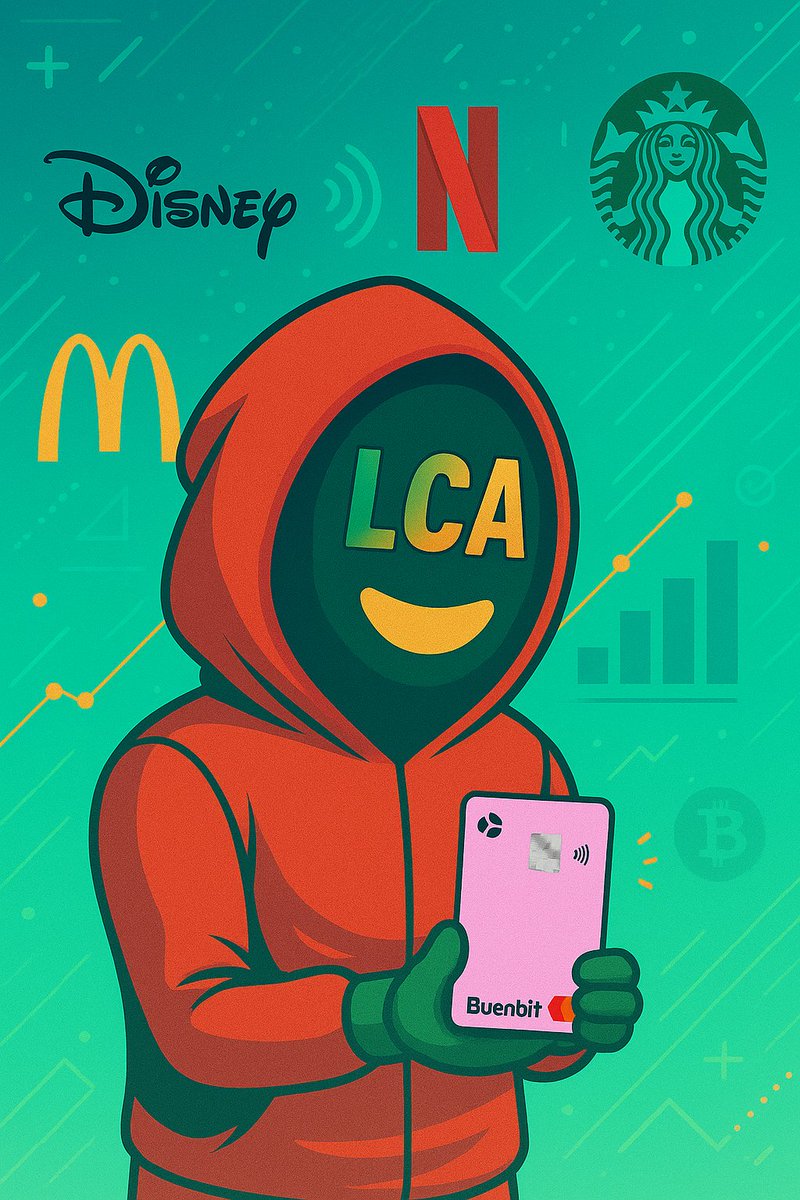 LCA_ITECH's tweet photo. Es la primera vez que veo algo así. 
Nadie se había animado a esto, hasta que llegó @buenbit a dar el paso. TE CUENTO TODO 👇

#buenbit Lanzó hace unos días la posibilidad de obtener cashback en #acciones , en lugar de recibirlos en $ARS o #Criptomonedas y es muy atractivo.

Así como lo leen o se imaginan:

-Consumen con la tarjeta de BUENBIT ( Física o virtual) en los comercios adheridos y se llevan el cashback en forma de acciones!

Aplican: 
Netflix - $NFLX
Spotify - $SPOT
Starbucks $SBUX
Mcdonalds - $MCD 
Airbnb - $ABNB
Mercadolibre - $MELI
YPF - $YPF
Shell - $SHEL
Disney+ - $DIS

Por ejemplo:
Compras un ☕️en starbucks y recibes el cashback en fracciones de acciones de $SBUX.
Pagas la suscripción de Spotify y recibes fracciones de la accion de $SPOT.

Y así, increible!

NOTA: Para recibir el cashback en acciones debes abrir una cuenta de inversión en la plataforma.

Y eso no es todo: Si no la tienes , aprovecha porque 
si te unes con mi código LCA_ITECH  y depositas $100.000 $ARS podrás recibir un regalo a elección de parte de buenbit.😘

Te dejo el enlace si deseas:
https://t.co/fy4gNNaRhh

En unos días la estaré probando!