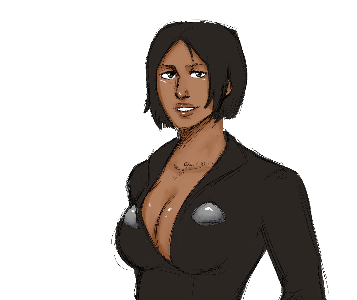 Indigerizz's tweet photo. Tried drawing Jackie Tristan, went off of her manga design #BLEACH #bleach #fullbring https://t.co/55pAMR2kfg