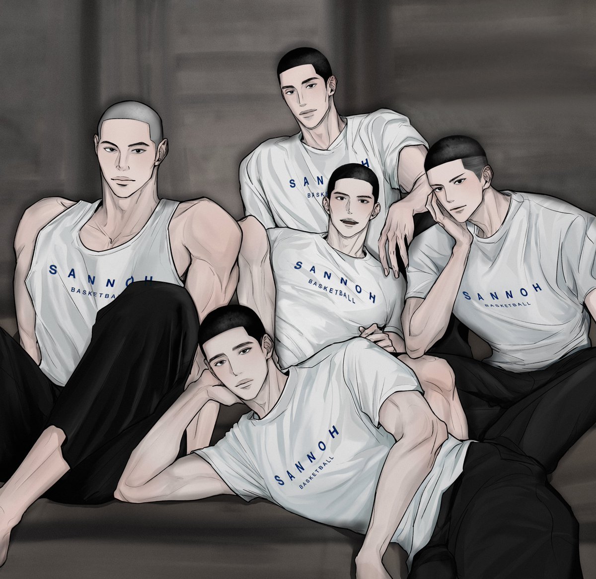 농구화 전시회 협력으로 산왕 친구들 그렸네요
아쉽게도 행사는 취소되었지만 재밌게 작업했습니다..!🥲🫶