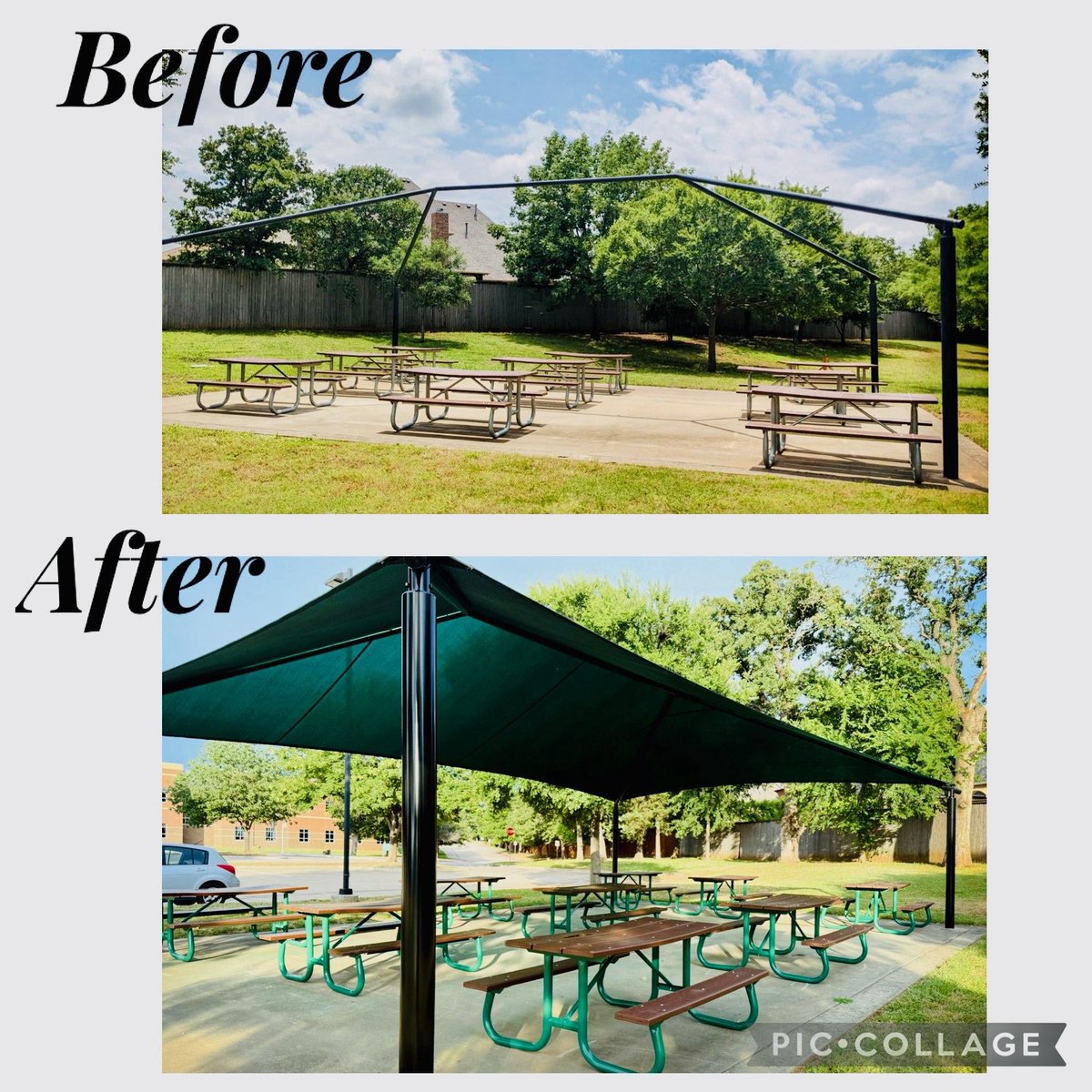 Oh my… just look at this beautiful transformation! 😍

Thanks to your generosity during the 2024-2025 school year, our EIS playground is getting some serious love—from a brand-new canopy cover to freshly painted picnic tables, it’s all looking incredible!
<a href="/EubanksDragons/">Eubanks Intermediate</a>