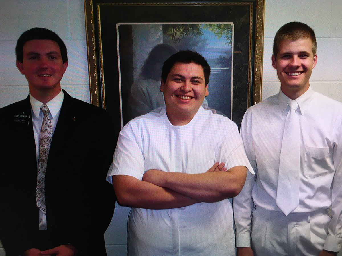 For your viewing pleasure: me on the left when I was a 20 yr old Mormon missionary lol.