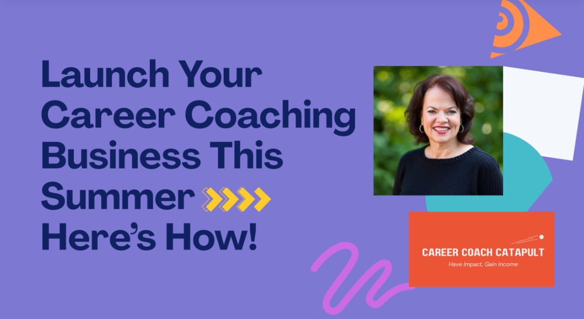 I’m leading a free webinar tomorrow (and Friday) where I will explain how to start your own career coaching business this summer.

Here’s the link to sign up: 

lizryan.easywebinar.live/event-registra…