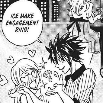 one of my favorite gruvia headcanons is that gray loves spoiling juvia with gifts he makes himself using his ice magic
