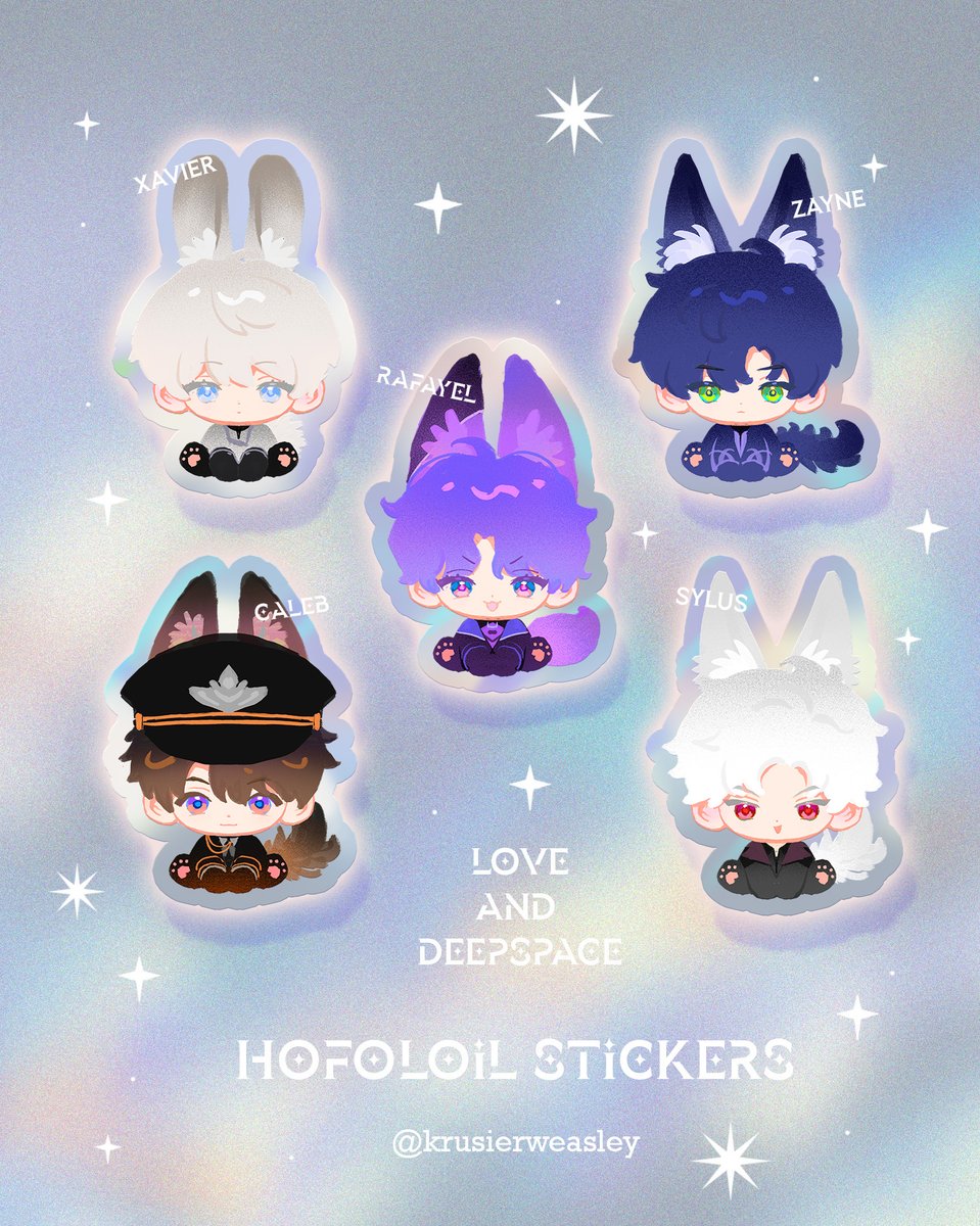 KrusierWeasley's tweet image. making new stickers to Anime Expo 2025 🤗 See me at K55!
#LoveandDeepspace