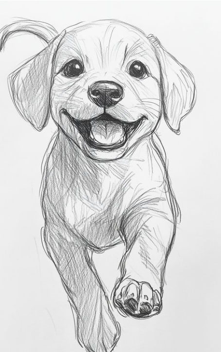 Cute dog drawings are always fun.😁😜