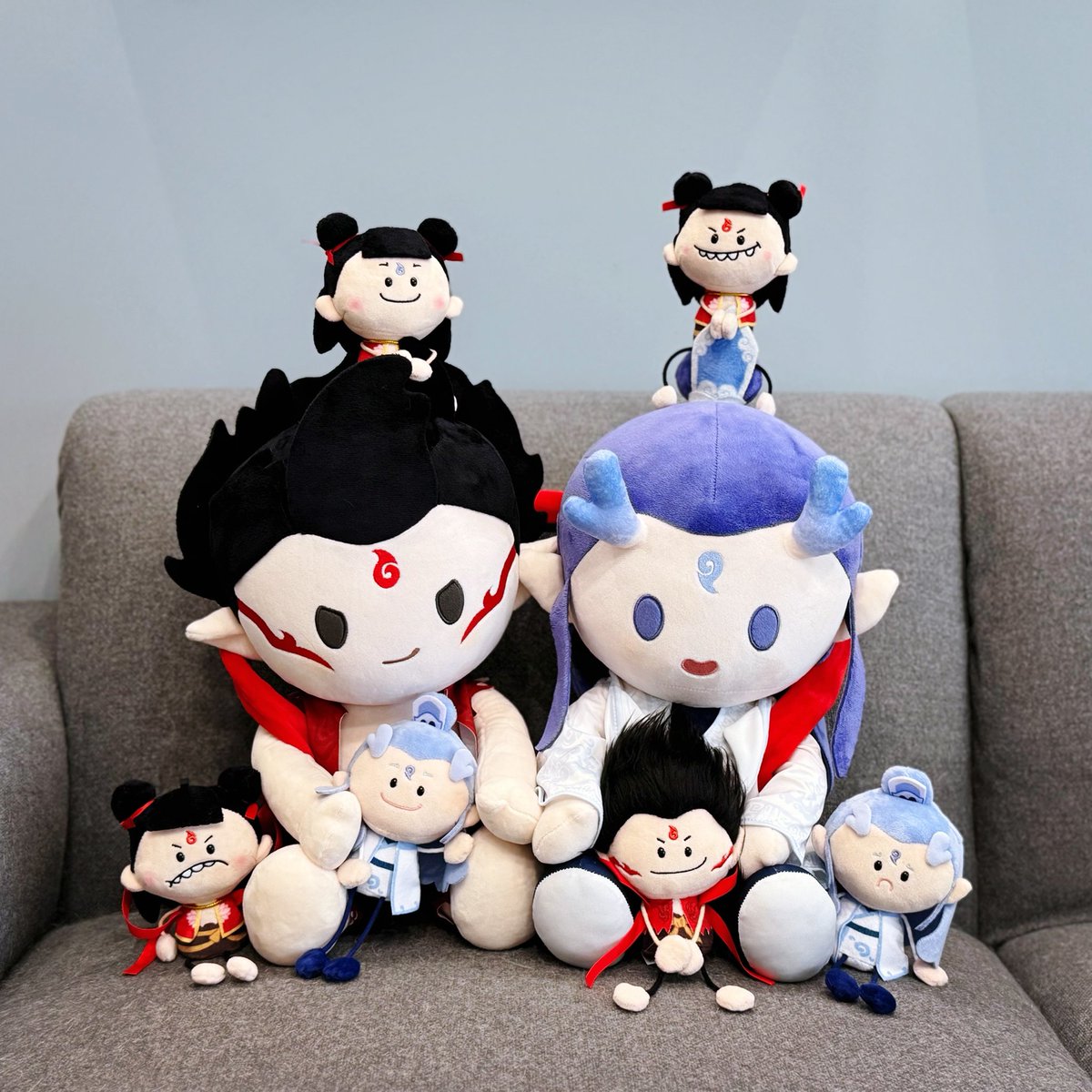 Kukumon59's tweet photo. 好可爱的宝宝们🥹 幸福得昏过去！
自己给万代娃加了点棉，手术很成功。

#哪吒之魔童闹海 #哪吒2 #哪吒 #敖丙 #藕饼渣 #藕饼 #饼渣 #芽��豆 #NeZha2 #Aobing  #OuBingZha #OuBing #BingZha https://t.co/7zN674dJW2