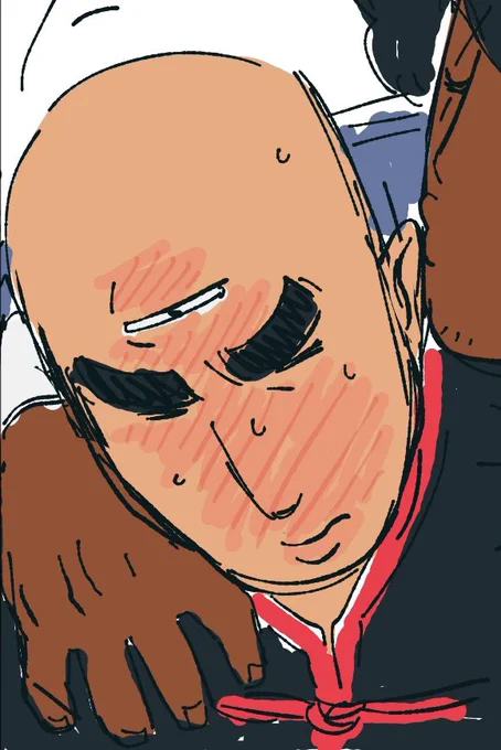 I draw him with his eyes closed cuz i cant get the eye shape i like