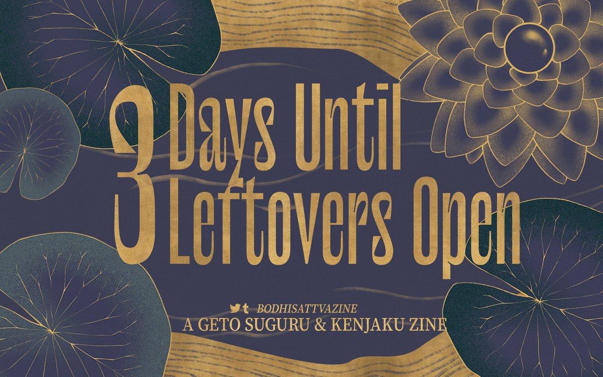 BodhisattvaZine's tweet image. 🪷3 Days Until Leftovers🪷
Keep an eye out, leftover sales will be opening June 28 at 8PM PDT. Items will be available a la carte, but stock is limited.