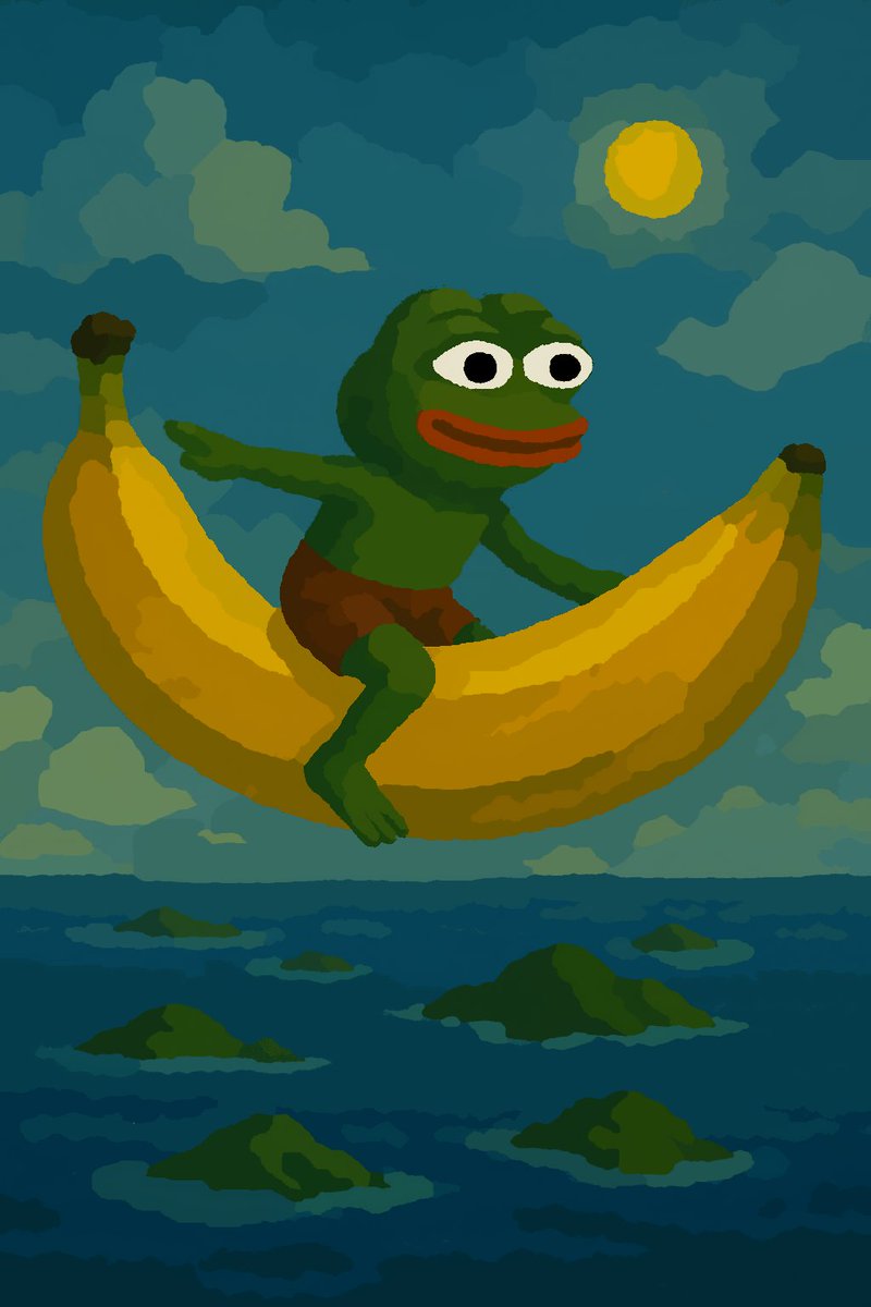 GM Frens
.
.
.
.
Remember to have fun and enjoy the ride 🐸🍌