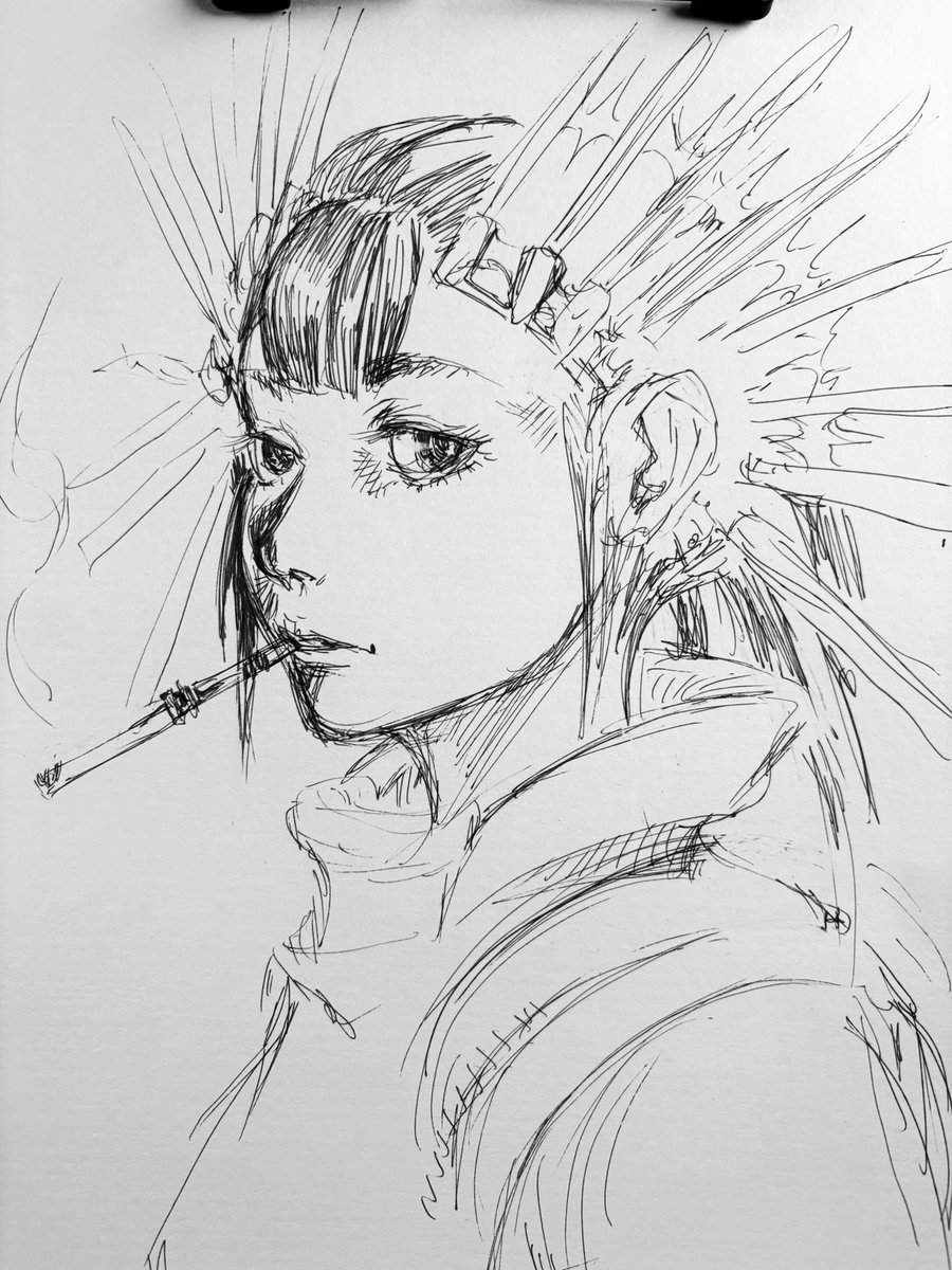 少し描きました。

昼食休憩にて。
昼はカロリーメイトで早めに済ませてます😅

#イラスト #illustration #rkgk 