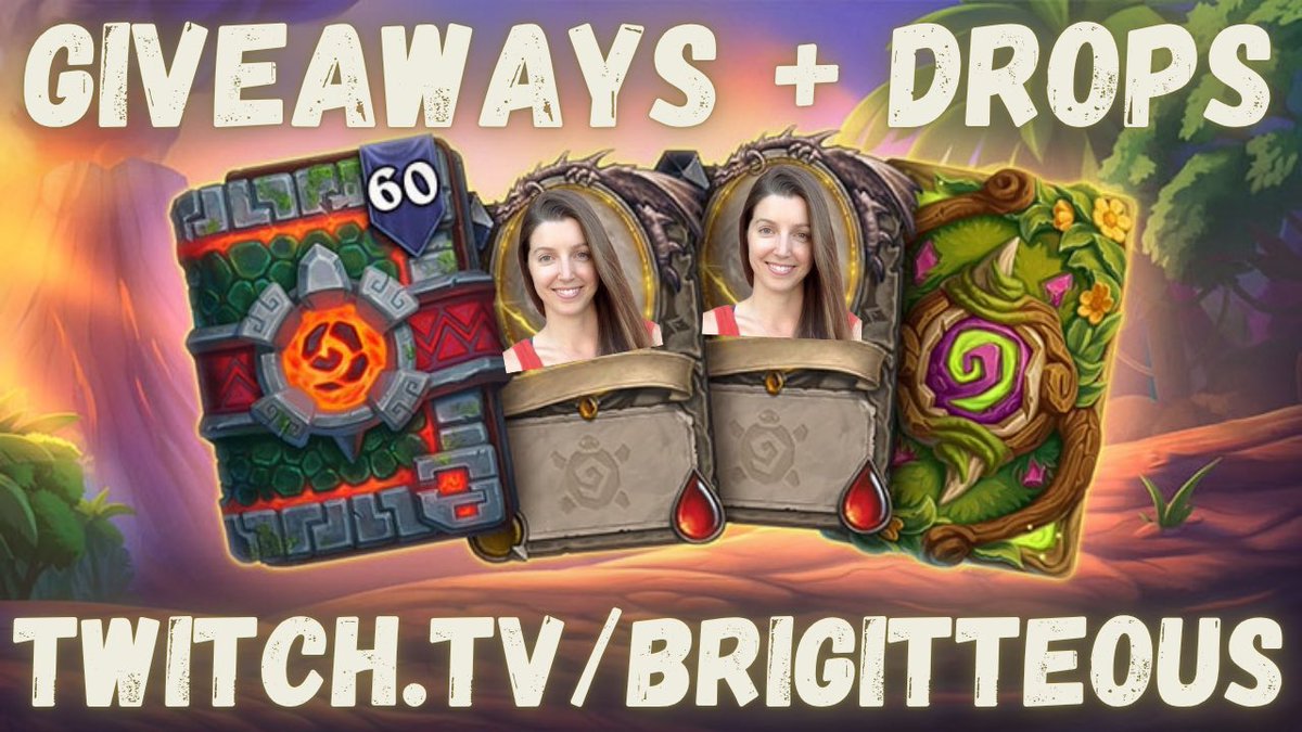 brigitteous (@brigitteous) on Twitter photo 🐢 GIVEAWAY TIME 🐢
c/o <a href="/PlayHearthstone/">Hearthstone</a> I have a Standard Lost City of Un'Goro Bundle to giveaway including 60 packs + more! To enter:
Follow/👍🏽/🔁
💜 Follow twitch.tv/brigitteous
▶️ Sub youtube.com/brigitteous
Also DROPS tomorrow + MOAR giveaways on stream starting 9 AM PT 🐢 GIVEAWAY TIME 🐢
c/o <a href="/PlayHearthstone/">Hearthstone</a> I have a Standard Lost City of Un'Goro Bundle to giveaway including 60 packs + more! To enter:
Follow/👍🏽/🔁
💜 Follow twitch.tv/brigitteous
▶️ Sub youtube.com/brigitteous
Also DROPS tomorrow + MOAR giveaways on stream starting 9 AM PT