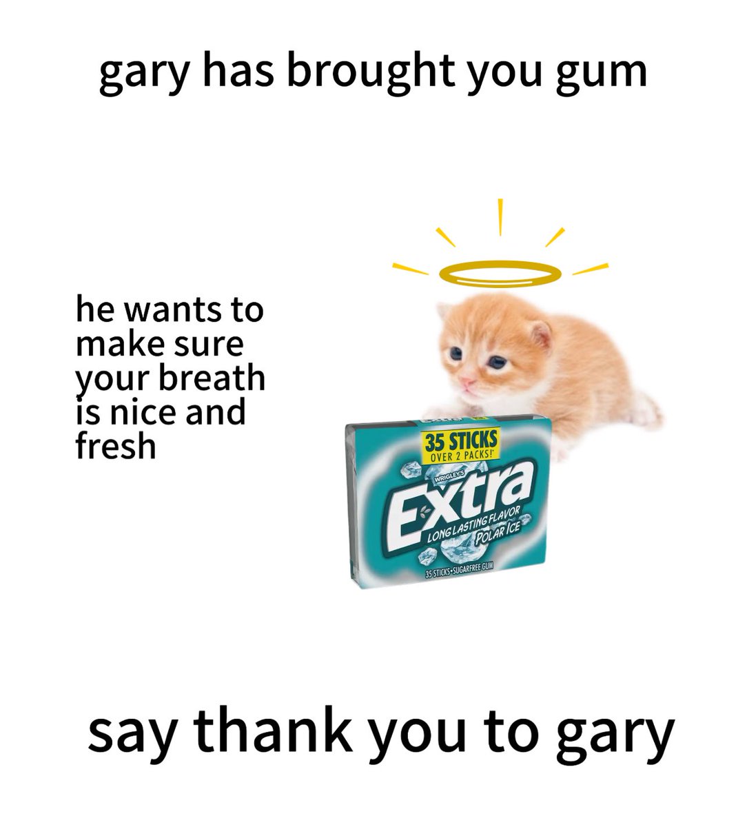 thank you gary 😇