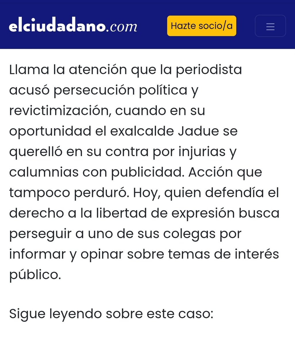 Tremendo cierre se pegó El Ciudadano con la transfuga de la Leslie Ayala.