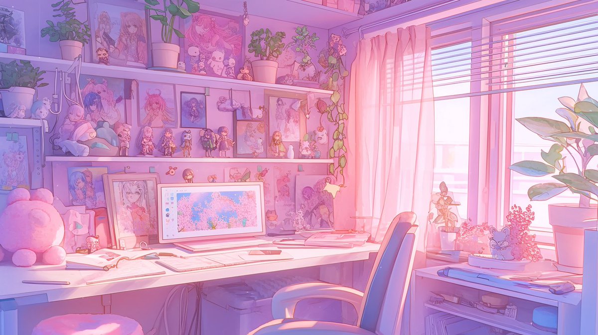 🤍背景無料配布｜16:9

「女の子の可愛い部屋」

サムネ・配信・TRPG等にぜひどうぞ！
使用報告不要です♡

#まいにちなちゃフリ素 #フリー素材 #背景素材
🤍利用規約：sozaiya-create.booth.pm/items/5511320