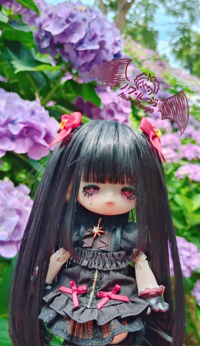 「雨に濡れても、しおれないのね……この花。きっとこの花は、誰かの笑顔を思い浮かべながら咲いてるのね……そう、ルアみたいに。……なんて、言いすぎかしら」
#ドールオーナーさんと繋がりたい #うちのこかわいい