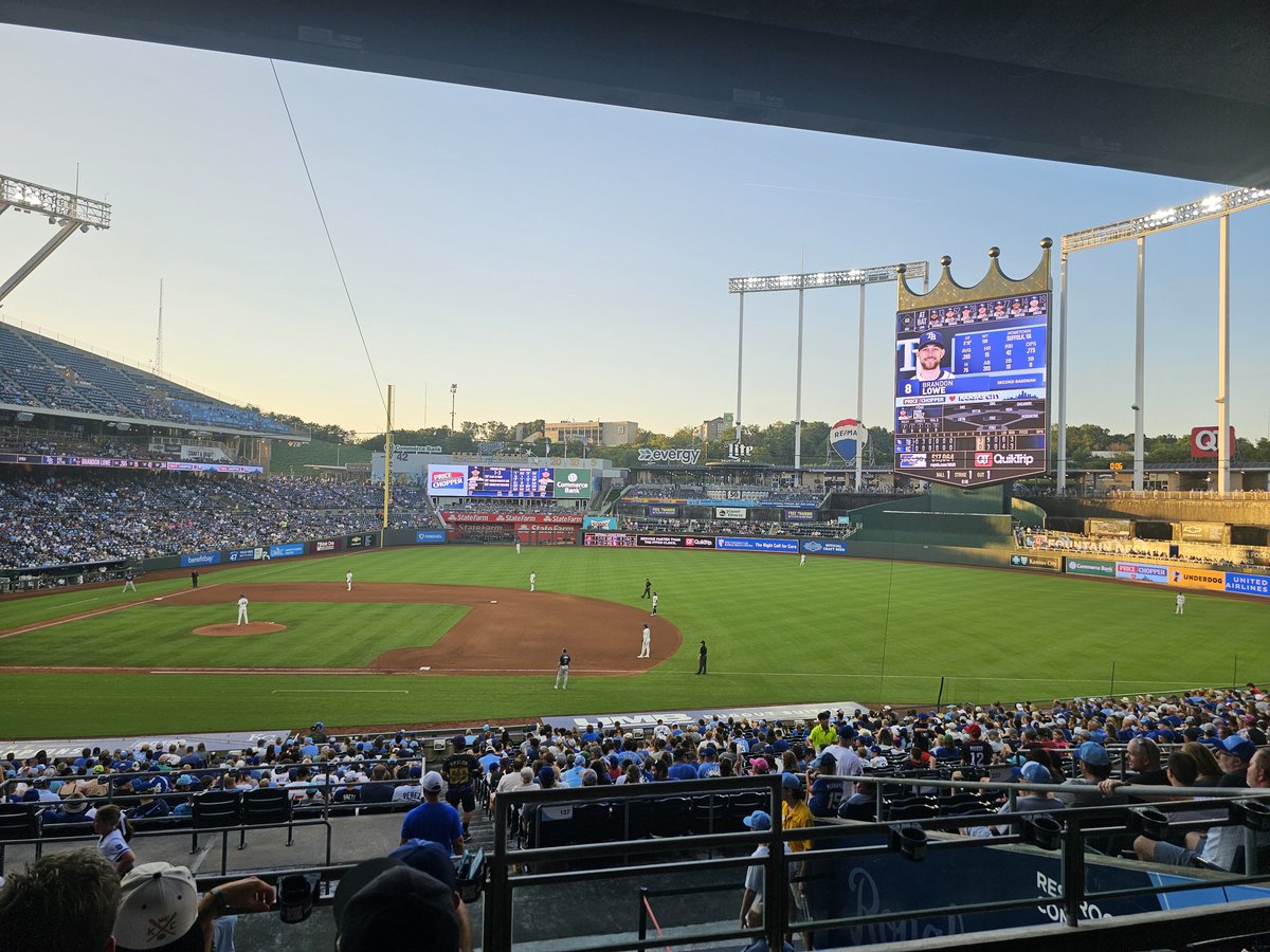 BeachMun's tweet photo. I took in a @RaysBaseball game this evening while working in KC. https://t.co/Vhg2jAXUzW