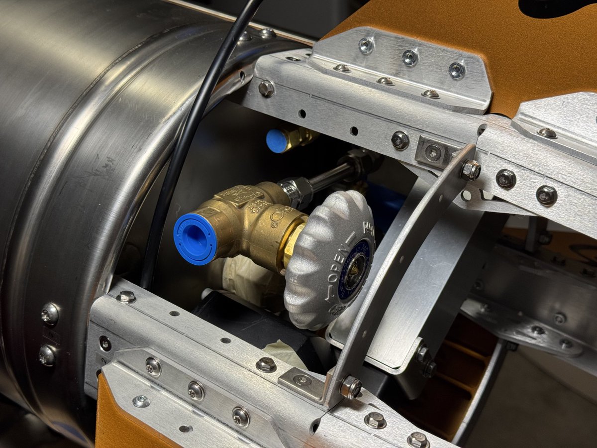 kegrocket's tweet image. Successfully added mass 
(the LOX fill valve)