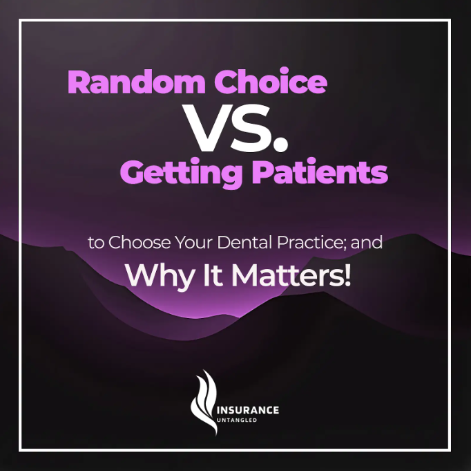 InsuranceU40869's tweet photo. Random Choice vs. Getting Patients to Choose Your Dental Practice; and Why It Matters!

Listen now - https://t.co/VIjdaUVuIQ https://t.co/25yBt1vIam