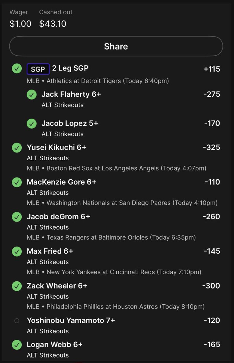 FANATICS ALLOWED FOR A 43x CASHOUT!! 

The K Sheets are posted in the premium discord every day!! They were absolute fire today! 🔥