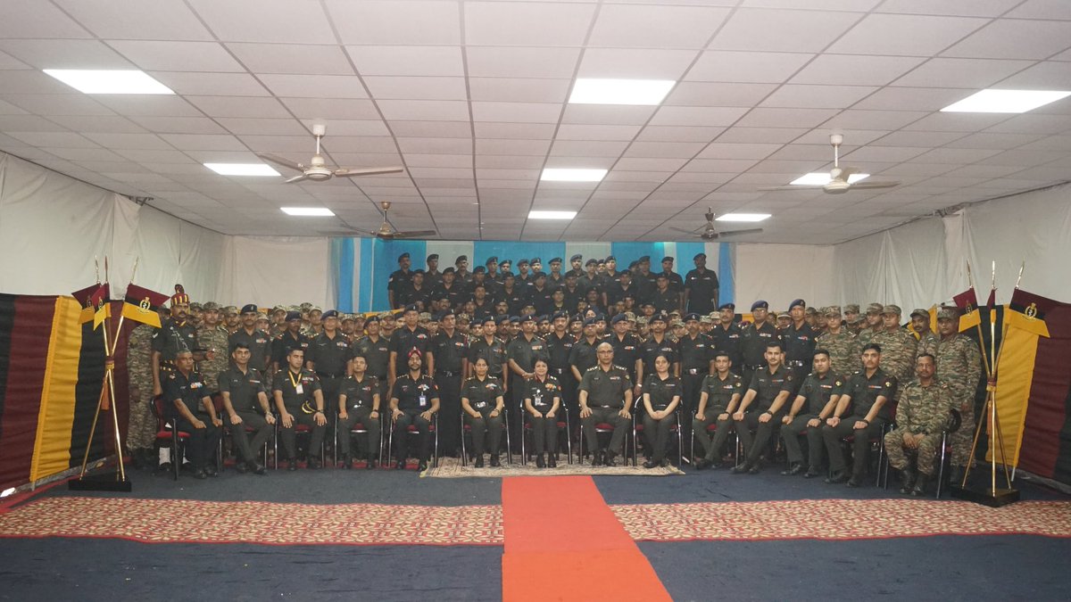 Lt Gen Sadhna S Nair, #DGMS(Army) &amp; Senior Colonel Commandant visited Charging Ram Healers on 25 Jun 2025. The General Officer was briefed by the Commanding Officer on the unit’s role in war and peace and reviewed operational preparedness &amp; medical logistics while appreciating