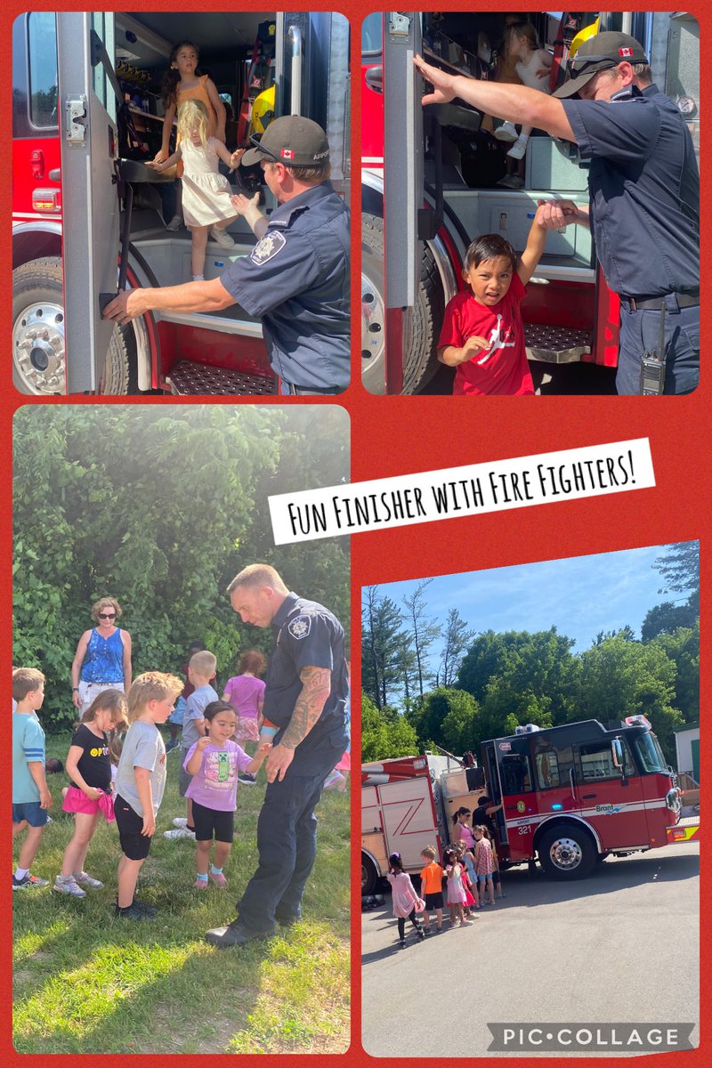 Kinders <a href="/sttcatholic/">St. Theresa's</a> finish the year with visits from local community helpers!! Thank you, Firefighter Bill &amp; team! 🚒 <a href="/bhncdsb/">BHNCDSB</a>