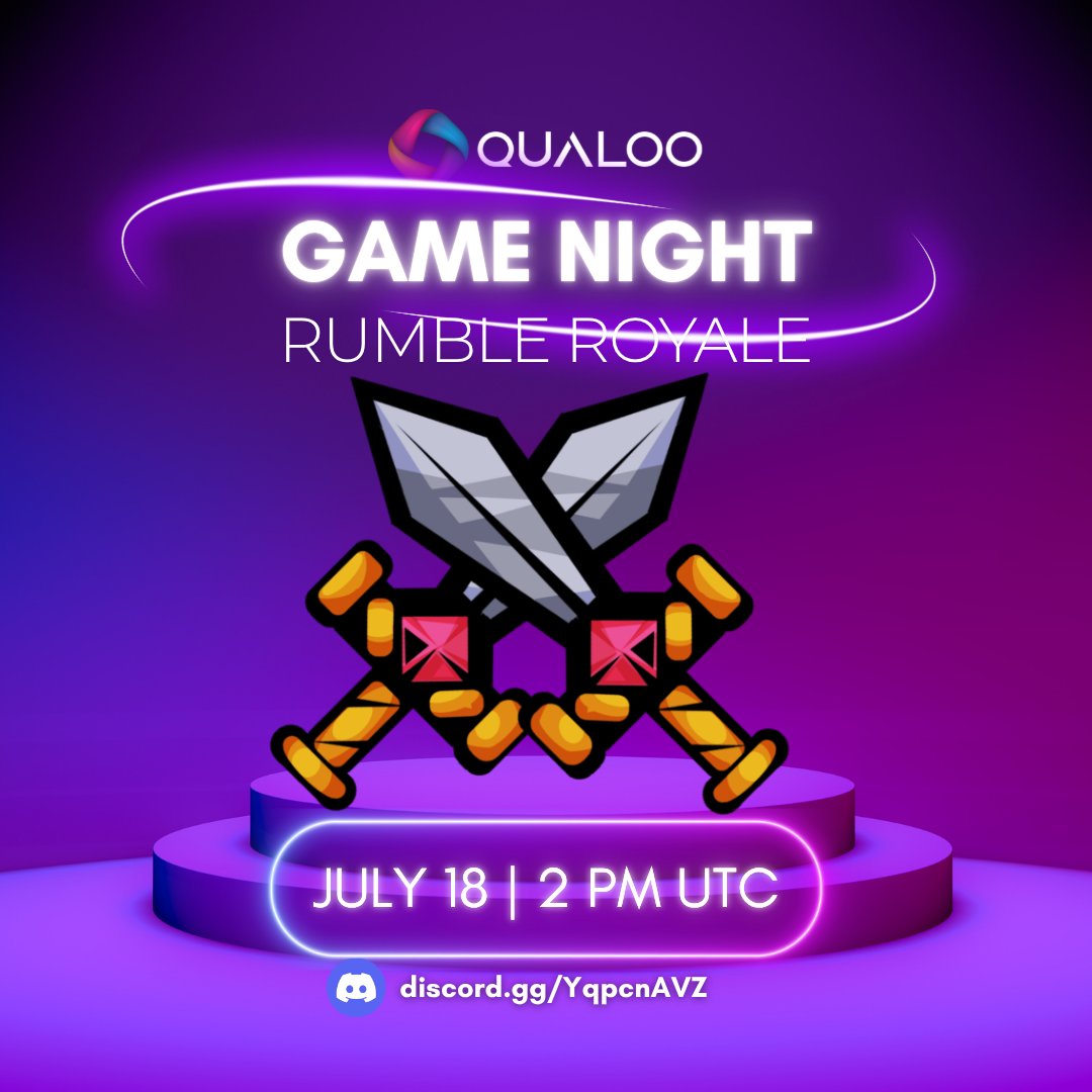 Qualoo_Network's tweet image. 🔥Guardians get ready to Rumbleeee!🔥
Hi everyone! Get ready to battle it out in our epic Rumble Royale event! 🏆
📅 Date: July 18, 2025 | 2PM UTC
📍 Where: 🎮|game-hub
Don't miss out on the fun and the chance to claim victory! 🚀👾
Stay tuned for more details and get…