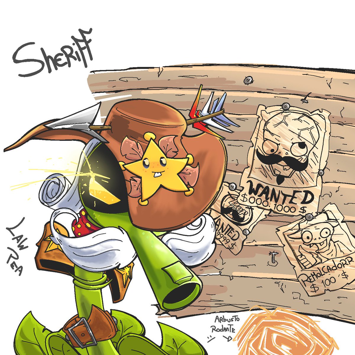 Zombie25alv's tweet photo. Sheriff ⭐ 
#pvzfanart #PvZGW https://t.co/2quWKcMvzv