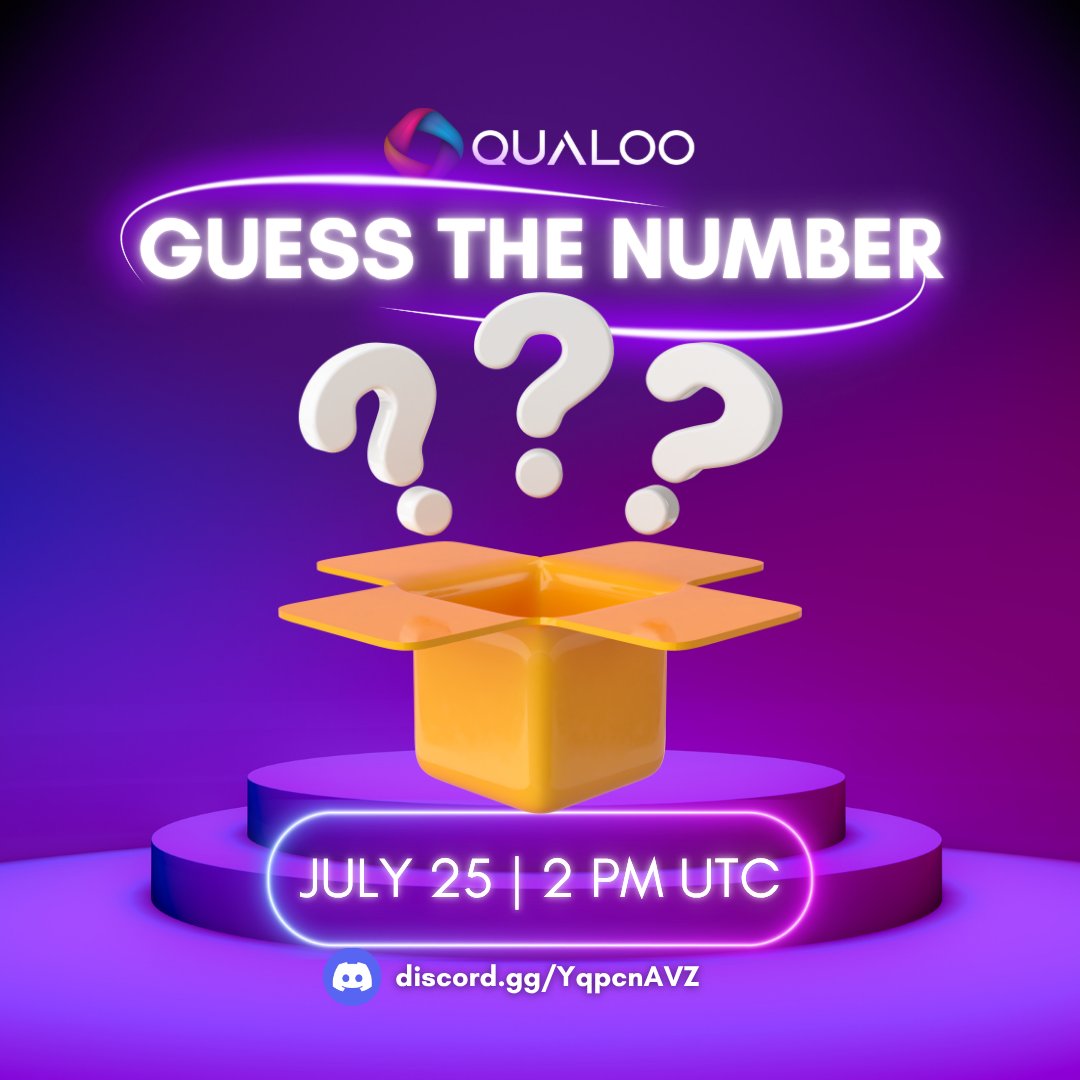 Qualoo_Network's tweet image. 🔢 Ready to put your guessing skills to the test?! 🔢
Hey everyone! It's time to sharpen those minds for our Guess the Number - Game Night!
Can you crack the code and claim the crown? Let’s find out!
📅 Date: July 25, 2025 | 2PM UTC
📍 Where: 🎮|game-hub
Let the guessing…