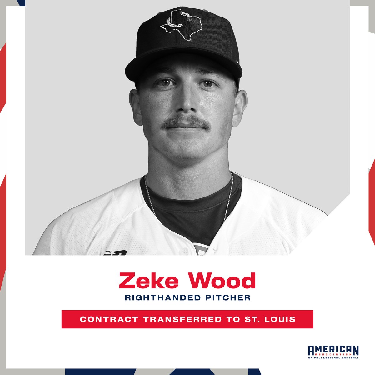 June 24 Transaction: <a href="/CRRBaseball/">Cleburne Railroaders</a> transferred the contract of RHP Zeke Wood (@woodzeke) to the #STLCards.

In 19 relief outings, the @txstatebaseball alum was superb for Cleburne, giving up 5 ER in 21.1 IP while fanning 33 hitters.

baseball.pointstreak.com/player.html?pl…