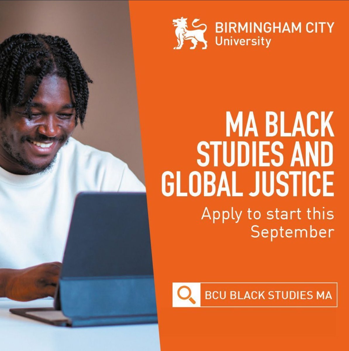 Want a degree that allows you to learn from experts, exploring historical, cultural &amp; societal influences impact ing Black identities &amp; struggles for justice worldwide? Apply for  MA in Black Studies and Global Justice w/ Birmingham City University now 👇🏾
buff.ly/KyDPK