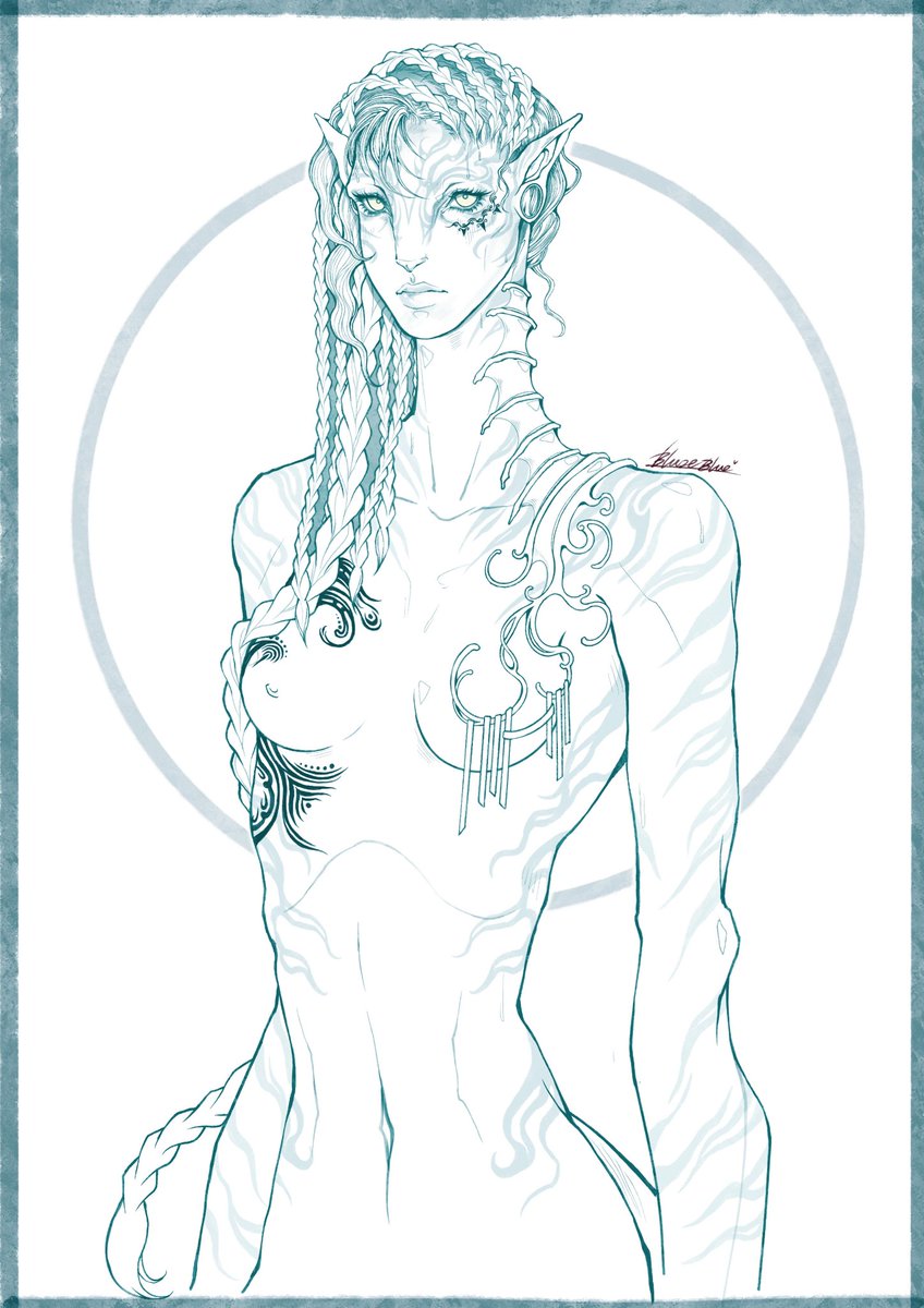 BlazeBlue2058's tweet image. &lt;the sea&gt; OC🌊
#AVATARTheWayOfWater #Avatar #avataroc #AVATAR2 #avatartwt #art #draw