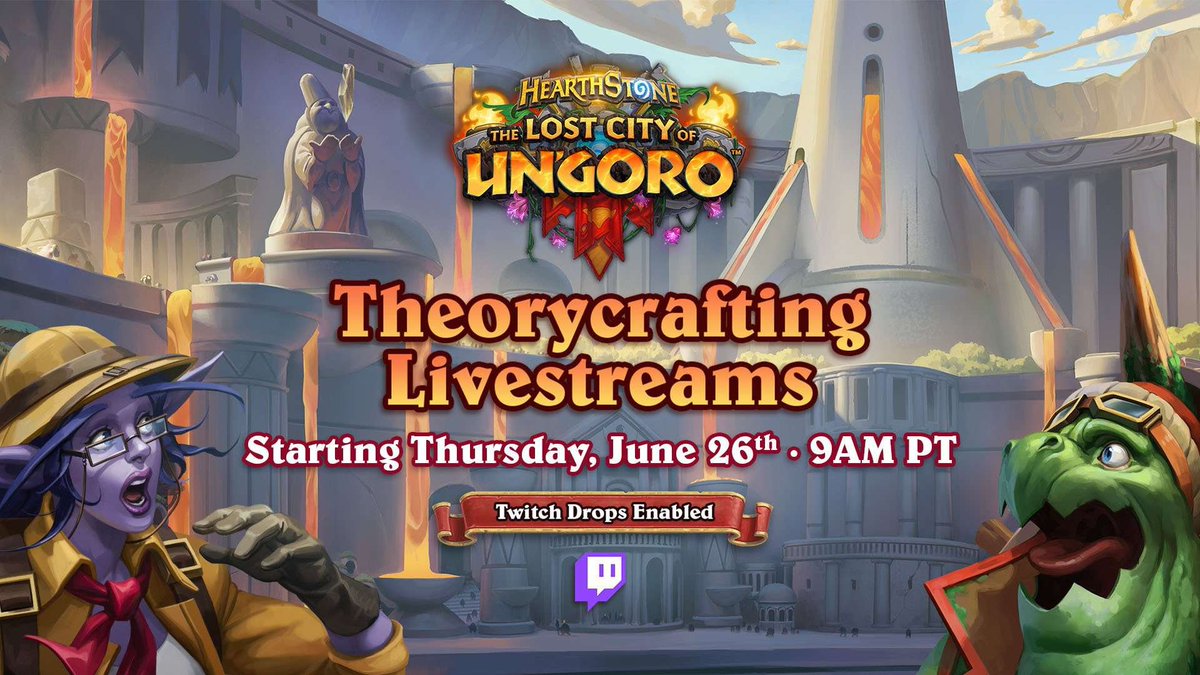 DemonyteHS's tweet photo. Hello Demonyte Community 🔥 

Today is HUGE for the organisation and for you!! We are participating in the Theory Crafting event starting at 18h CEST today. That means Madara and Devinasti will be on stream on his channel starting at 17h30 CEST and for as long as we can.   

This is important for you because we are giving away a regular bundle and a MEGA bundle (courtesy of blizzard) during the stream. 🎉  

So join us at https://t.co/m8CvsR5mIW to have a chance to get a bundle and to see the new Un'Goro cards in action ❤️‍🔥 

Stay tuned because more giveaways will follow on X and discord!!!! Happy Theory Crafting everyone,  

The Demonyte team ♥️
