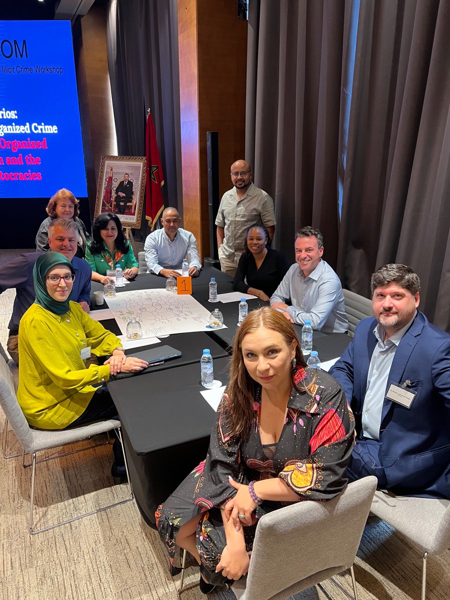 At the end of Day Two participants split into working groups for a tabletop exercise on Crime, Trafficking, and Terrorism.