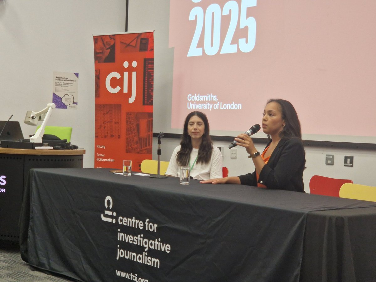 #CIJSummer Conference 2025 kicks off with <a href="/rianna_croxford/">Rianna Croxford</a> and Sirin Kale. 
Keynote: Fast Fashion and Sex Trafficking. 

tcij.org/summer-confere…