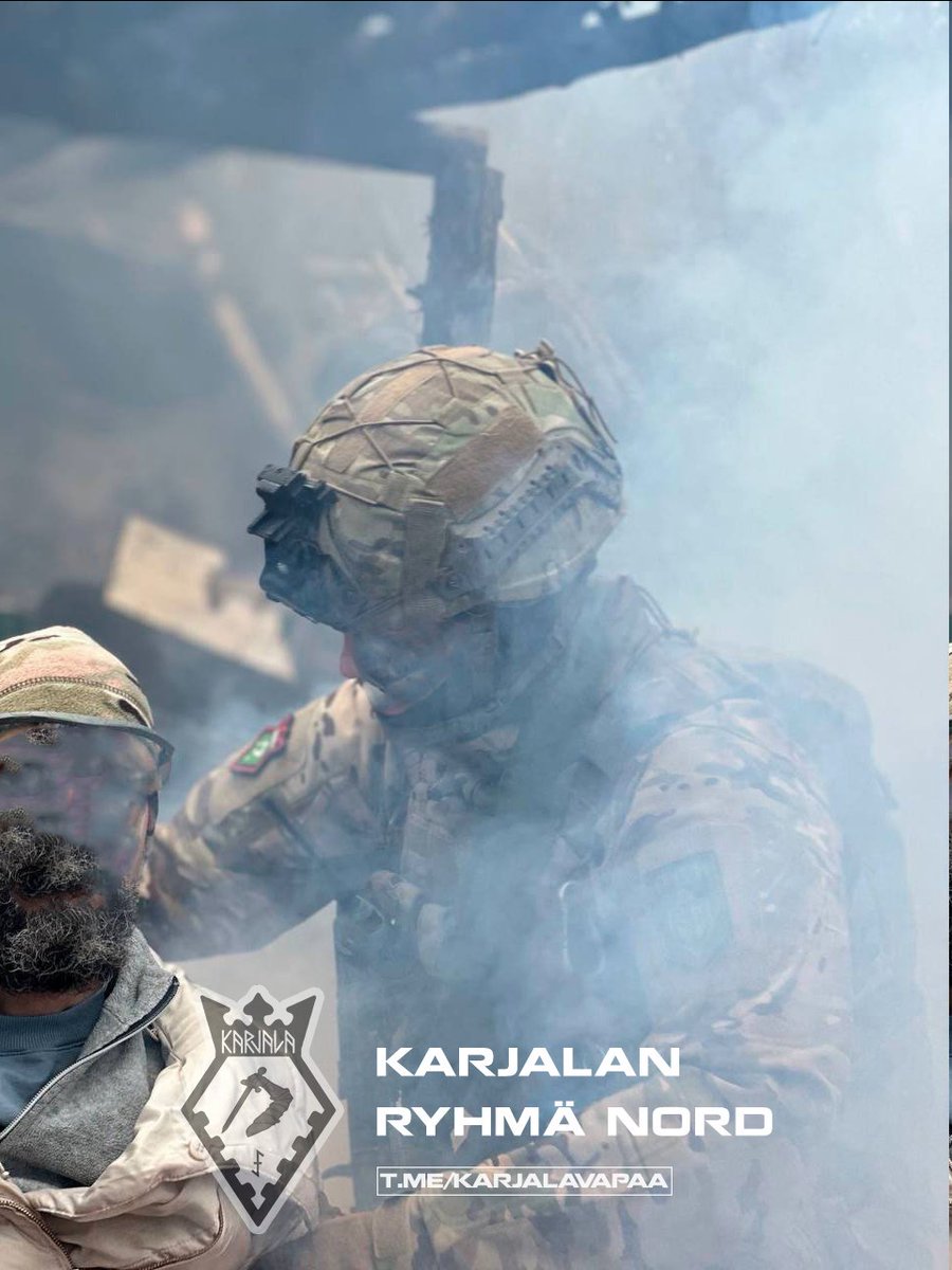 KarjalanNORD's tweet image. An archival photo: the Karelian hero with the call sign «Khabara» during a military tactical medicine training session
#FreeKarelia