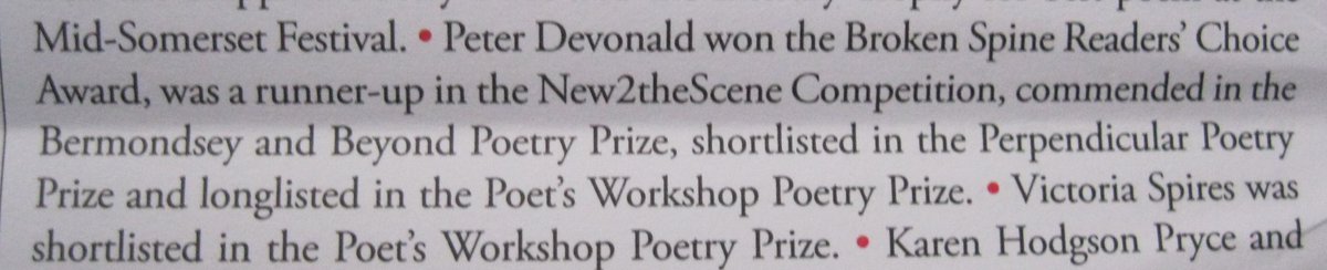 Peter Devonald (@petedevonald) on Twitter photo Thank you to The <a href="/PoetrySociety/">The Poetry Society</a> for including some of my latest awards in Poetry News Summer
#poetrycommunity #poetry #poetrysociety Thank you to The <a href="/PoetrySociety/">The Poetry Society</a> for including some of my latest awards in Poetry News Summer
#poetrycommunity #poetry #poetrysociety