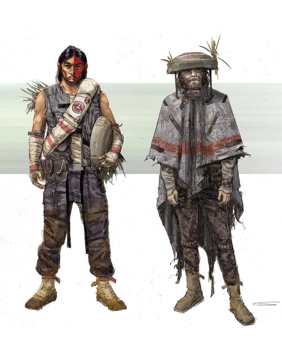 CobaltGreen1138's tweet image. The costumes look great, but my God does Glyn Dillon's concept art look way better. Absolutely gorgeous illustrations, as always from Glyn. The color palette and Maya Pei brigade symbol is superb.