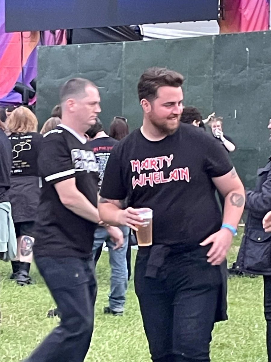 My t-shirt made it to Iron Maiden last evening