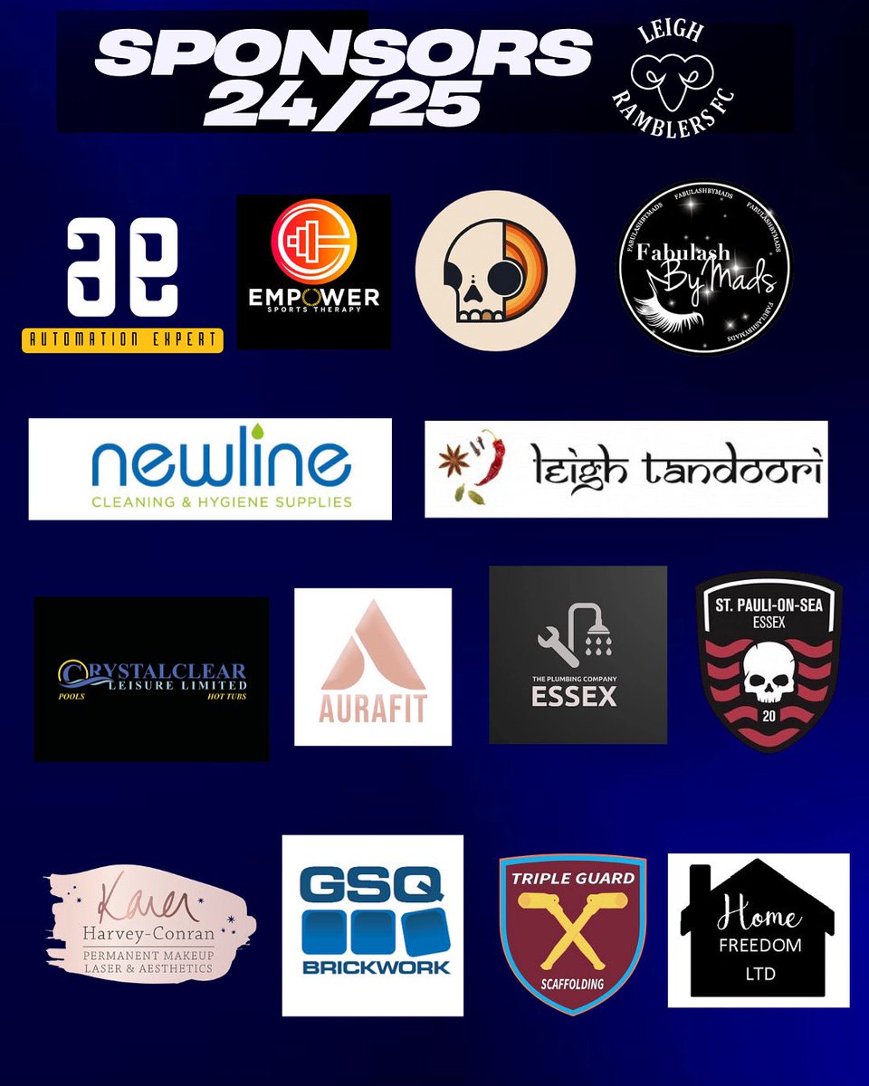 A SPECIAL shout out and thank you to our team and player sponsors for the 24/25 season. We appreciate your support!!💙🖤
