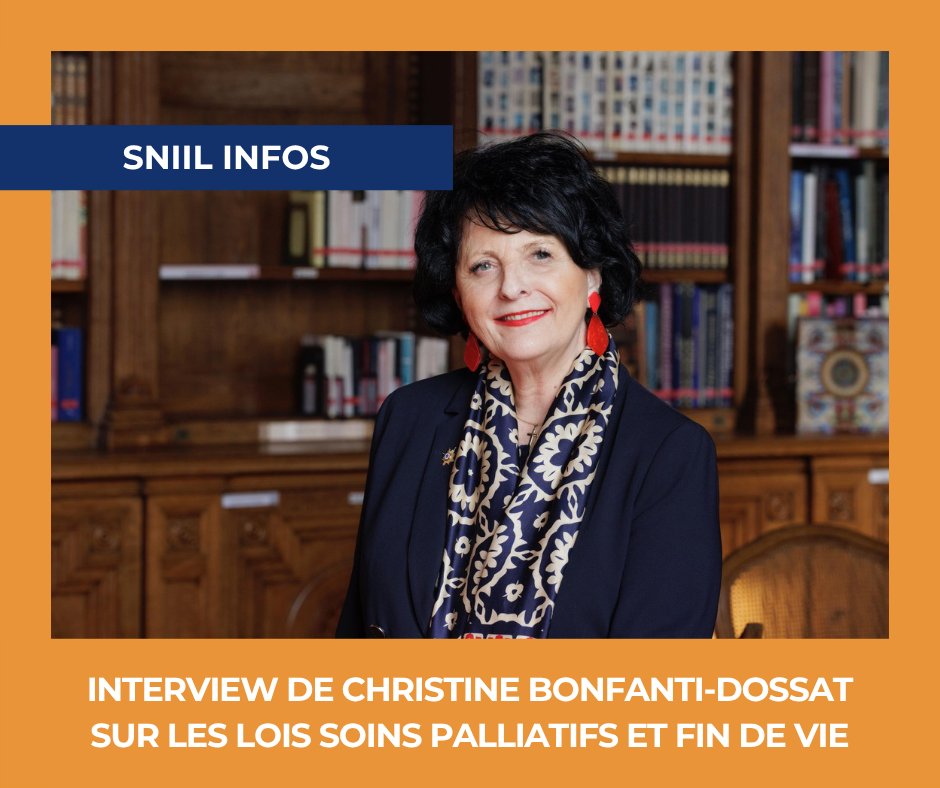 [SNIIL INFOS]
<a href="/CBonfantiDossat/">Christine BONFANTI-DOSSAT</a> : "Mourir dignement, c'est avant tout être accompagné"

La sénatrice et ancienne #idel défend une approche humaniste de la fin de #vie dans l'entretien exclusif qu'elle a accordé au Sniil.

👉 Article complet ici : sniil.fr/wp-content/upl…