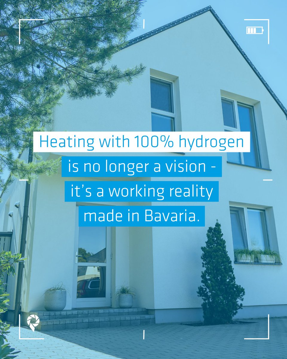 100% hydrogen heating works! 🔥 Since 2023, #Hohenwart’s H2Direkt project proves hydrogen heats homes efficiently. H2Dahoam will expand this with local green hydrogen production, advancing Bavaria’s clean energy future. ⚡ 🏡 #HydrogenHeating #GreenEnergy