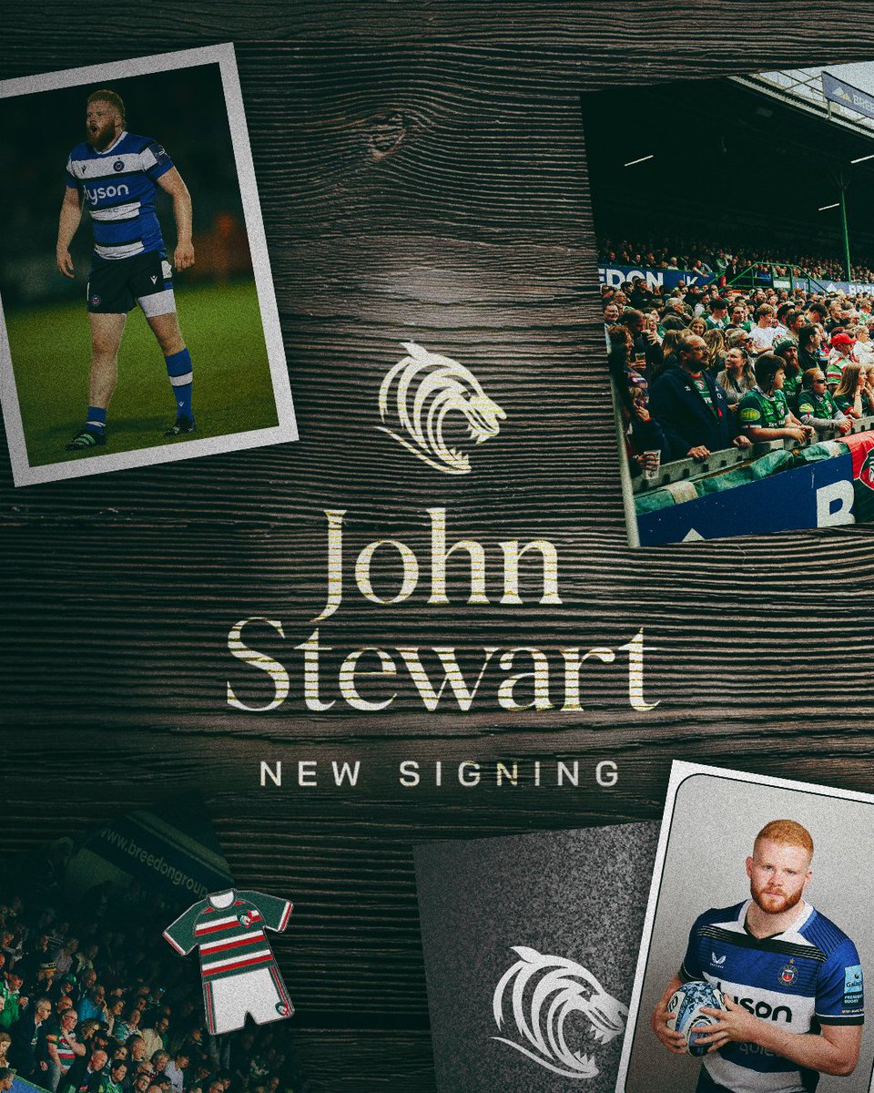 LeicesterTigers's tweet photo. John Stewart is joining The Club.

The dynamic, 23-year-old hooker, who has represented England at Under-20s level, joins from Bath Rugby.

ℹ️ https://t.co/vbnztL6utE | #COYT 🐯